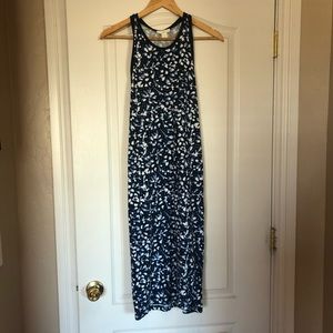 Loft Midi Dress Cute Print Size Small